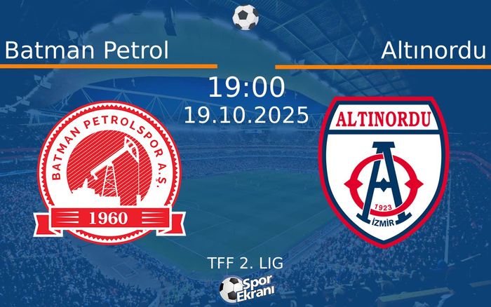19 Ekim 2025 Batman Petrol vs Altınordu maçı Hangi Kanalda Saat Kaçta Yayınlanacak? 19 Ekim 2025 Batman Petrol vs Altınordu maçı Hangi Kanalda Saat Kaçta Yayınlanacak?