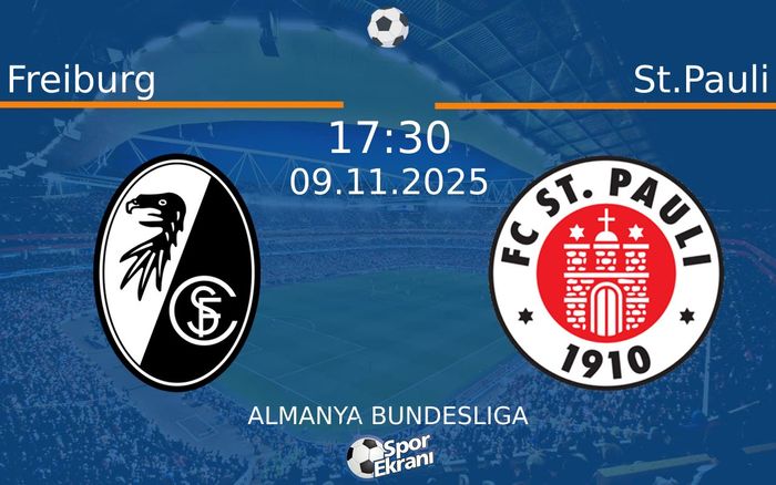 09 Kasım 2025 Freiburg vs St.Pauli maçı Hangi Kanalda Saat Kaçta Yayınlanacak? 09 Kasım 2025 Freiburg vs St.Pauli maçı Hangi Kanalda Saat Kaçta Yayınlanacak?