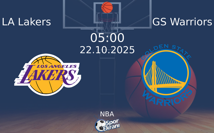 22 Ekim 2025 LA Lakers vs GS Warriors maçı Hangi Kanalda Saat Kaçta Yayınlanacak? 22 Ekim 2025 LA Lakers vs GS Warriors maçı Hangi Kanalda Saat Kaçta Yayınlanacak?