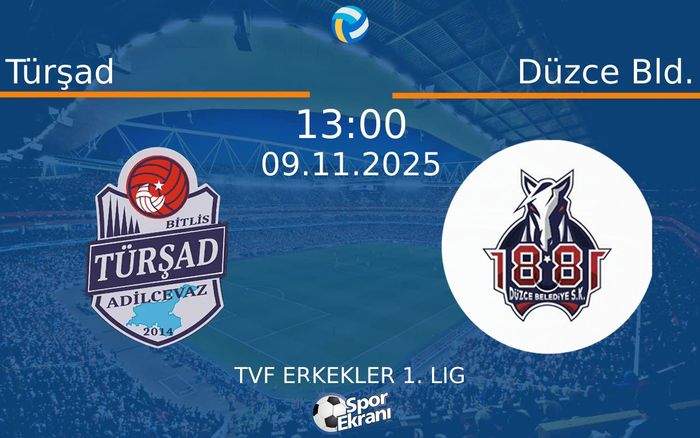 09 Kasım 2025 Türşad vs Düzce Bld. maçı Hangi Kanalda Saat Kaçta Yayınlanacak? 09 Kasım 2025 Türşad vs Düzce Bld. maçı Hangi Kanalda Saat Kaçta Yayınlanacak?