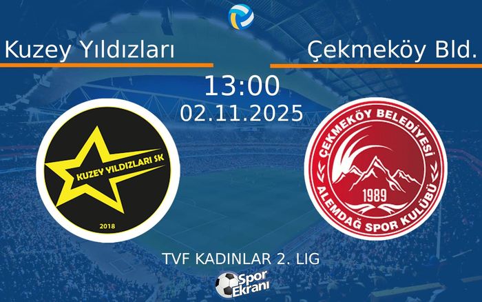 02 Kasım 2025 Kuzey Yıldızları vs Çekmeköy Bld. maçı Hangi Kanalda Saat Kaçta Yayınlanacak? 02 Kasım 2025 Kuzey Yıldızları vs Çekmeköy Bld. maçı Hangi Kanalda Saat Kaçta Yayınlanacak?