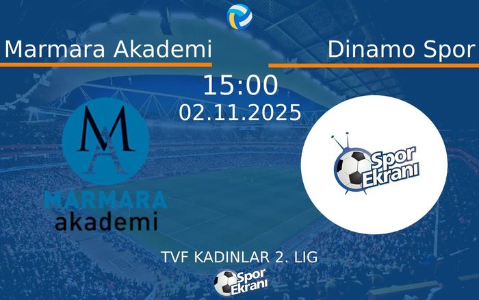 02 Kasım 2025 Marmara Akademi vs Dinamo Spor maçı Hangi Kanalda Saat Kaçta Yayınlanacak?