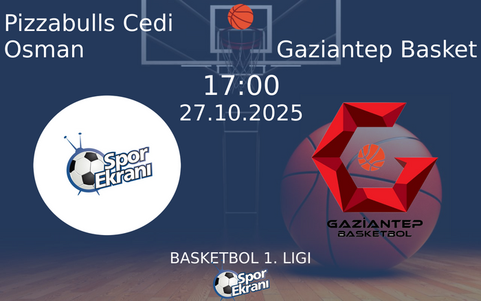 27 Ekim 2025 Pizzabulls Cedi Osman vs Gaziantep Basket maçı Hangi Kanalda Saat Kaçta Yayınlanacak? 27 Ekim 2025 Pizzabulls Cedi Osman vs Gaziantep Basket maçı Hangi Kanalda Saat Kaçta Yayınlanacak?