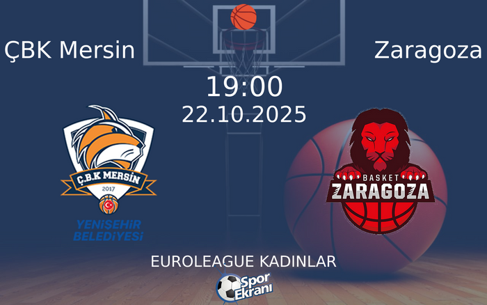 22 Ekim 2025 ÇBK Mersin vs Zaragoza maçı Hangi Kanalda Saat Kaçta Yayınlanacak?