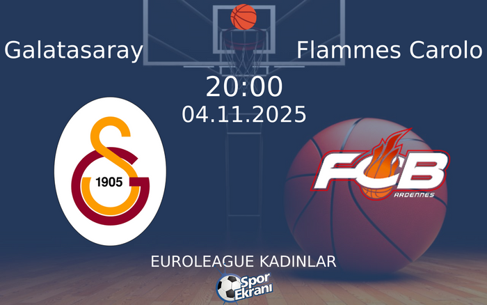 04 Kasım 2025 Galatasaray vs Flammes Carolo maçı Hangi Kanalda Saat Kaçta Yayınlanacak? 04 Kasım 2025 Galatasaray vs Flammes Carolo maçı Hangi Kanalda Saat Kaçta Yayınlanacak?