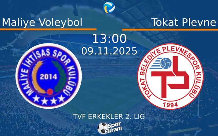 09 Kasım 2025 Maliye Voleybol vs Tokat Plevne maçı Hangi Kanalda Saat Kaçta Yayınlanacak? 09 Kasım 2025 Maliye Voleybol vs Tokat Plevne maçı Hangi Kanalda Saat Kaçta Yayınlanacak?