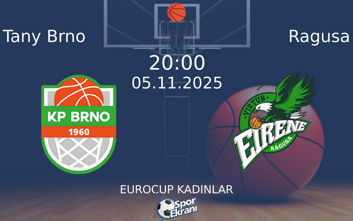 05 Kasım 2025 Tany Brno vs Ragusa maçı Hangi Kanalda Saat Kaçta Yayınlanacak? 05 Kasım 2025 Tany Brno vs Ragusa maçı Hangi Kanalda Saat Kaçta Yayınlanacak?