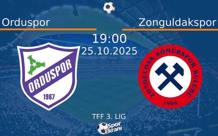 25 Ekim 2025 Orduspor vs Zonguldakspor maçı Hangi Kanalda Saat Kaçta Yayınlanacak? 25 Ekim 2025 Orduspor vs Zonguldakspor maçı Hangi Kanalda Saat Kaçta Yayınlanacak?