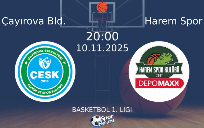 10 Kasım 2025 Çayırova Bld. vs Harem Spor maçı Hangi Kanalda Saat Kaçta Yayınlanacak? 10 Kasım 2025 Çayırova Bld. vs Harem Spor maçı Hangi Kanalda Saat Kaçta Yayınlanacak?