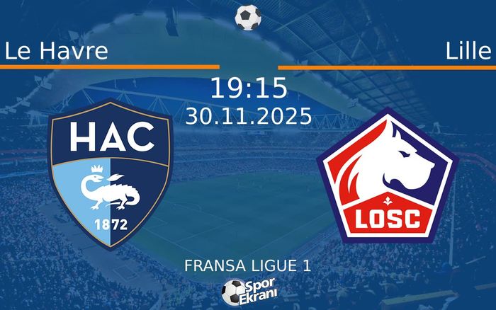 30 Kasım 2025 Le Havre vs Lille maçı Hangi Kanalda Saat Kaçta Yayınlanacak?
