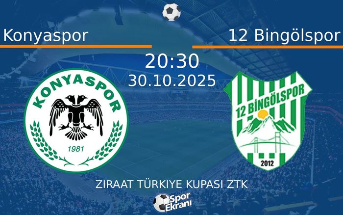 30 Ekim 2025 Konyaspor vs 12 Bingölspor maçı Hangi Kanalda Saat Kaçta Yayınlanacak?