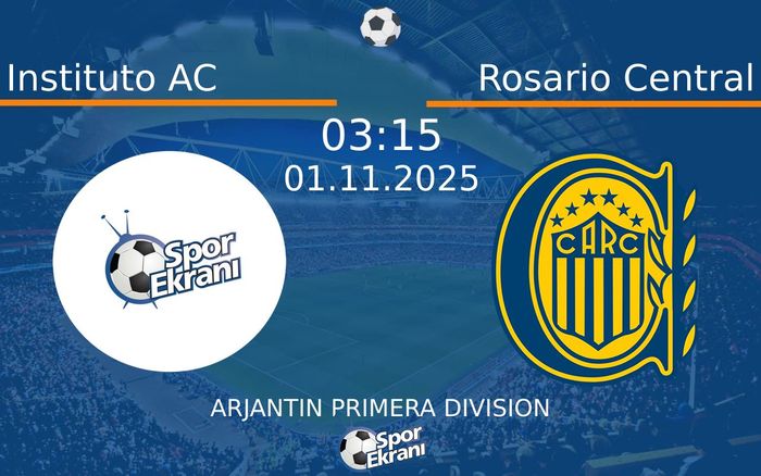 01 Kasım 2025 Instituto AC vs Rosario Central maçı Hangi Kanalda Saat Kaçta Yayınlanacak? 01 Kasım 2025 Instituto AC vs Rosario Central maçı Hangi Kanalda Saat Kaçta Yayınlanacak?