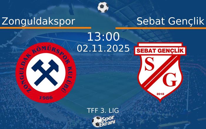02 Kasım 2025 Zonguldakspor vs Sebat Gençlik maçı Hangi Kanalda Saat Kaçta Yayınlanacak?