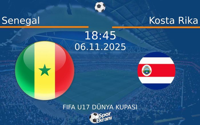 06 Kasım 2025 Senegal vs Kosta Rika maçı Hangi Kanalda Saat Kaçta Yayınlanacak? 06 Kasım 2025 Senegal vs Kosta Rika maçı Hangi Kanalda Saat Kaçta Yayınlanacak?