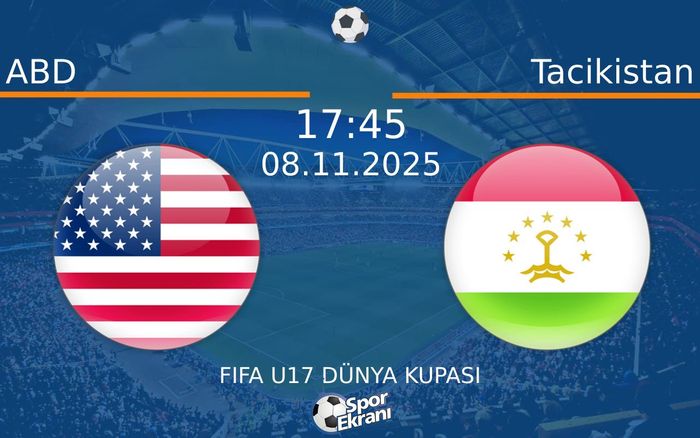 08 Kasım 2025 ABD vs Tacikistan maçı Hangi Kanalda Saat Kaçta Yayınlanacak?