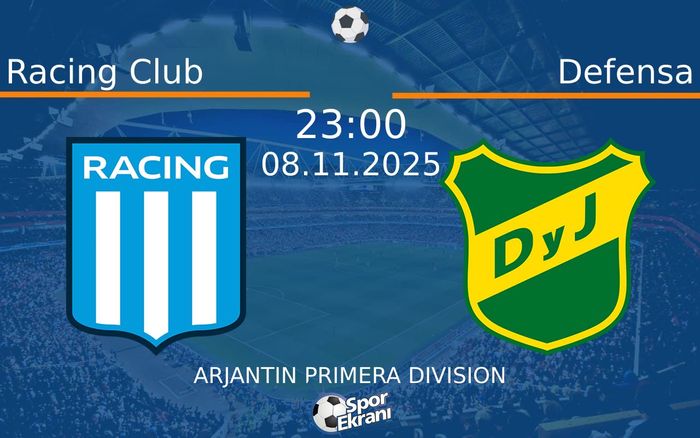 08 Kasım 2025 Racing Club vs Defensa maçı Hangi Kanalda Saat Kaçta Yayınlanacak?