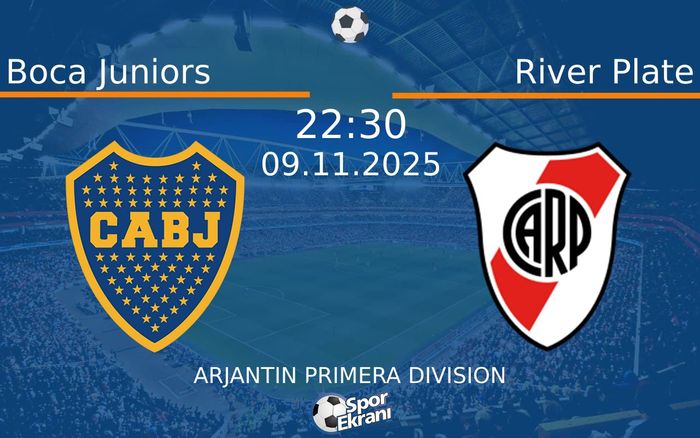09 Kasım 2025 Boca Juniors vs River Plate maçı Hangi Kanalda Saat Kaçta Yayınlanacak? 09 Kasım 2025 Boca Juniors vs River Plate maçı Hangi Kanalda Saat Kaçta Yayınlanacak?
