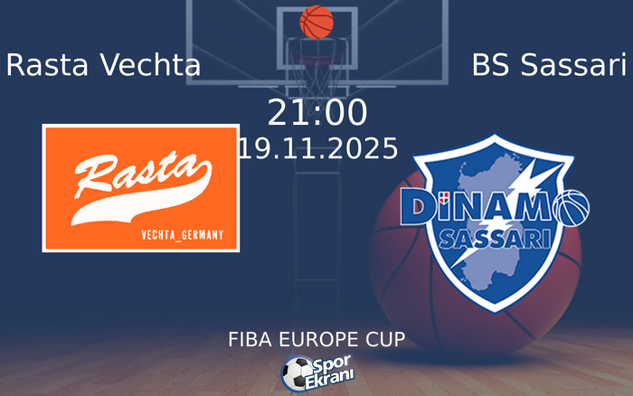 19 Kasım 2025 Rasta Vechta vs BS Sassari maçı Hangi Kanalda Saat Kaçta Yayınlanacak? 19 Kasım 2025 Rasta Vechta vs BS Sassari maçı Hangi Kanalda Saat Kaçta Yayınlanacak?