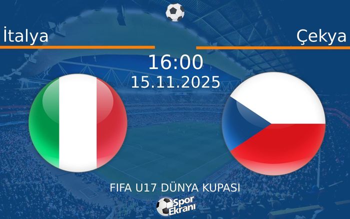 15 Kasım 2025 İtalya vs Çekya maçı Hangi Kanalda Saat Kaçta Yayınlanacak? 15 Kasım 2025 İtalya vs Çekya maçı Hangi Kanalda Saat Kaçta Yayınlanacak?