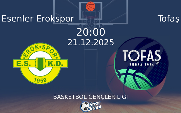 21 Aralık 2025 Esenler Erokspor vs Tofaş maçı Hangi Kanalda Saat Kaçta Yayınlanacak? 21 Aralık 2025 Esenler Erokspor vs Tofaş maçı Hangi Kanalda Saat Kaçta Yayınlanacak?