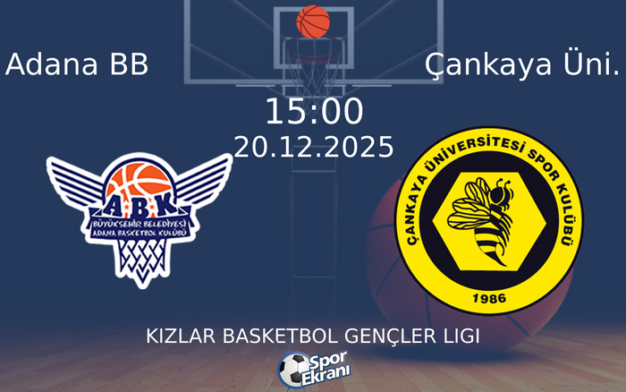 20 Aralık 2025 Adana BB vs Çankaya Üni. maçı Hangi Kanalda Saat Kaçta Yayınlanacak? 20 Aralık 2025 Adana BB vs Çankaya Üni. maçı Hangi Kanalda Saat Kaçta Yayınlanacak?