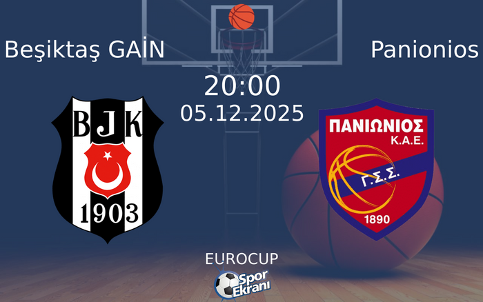 05 Aralık 2025 Beşiktaş GAİN vs Panionios maçı Hangi Kanalda Saat Kaçta Yayınlanacak? 05 Aralık 2025 Beşiktaş GAİN vs Panionios maçı Hangi Kanalda Saat Kaçta Yayınlanacak?