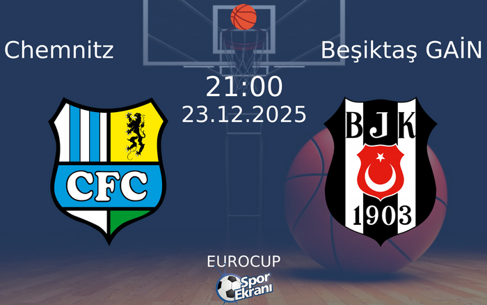 23 Aralık 2025 Chemnitz vs Beşiktaş GAİN maçı Hangi Kanalda Saat Kaçta Yayınlanacak? 23 Aralık 2025 Chemnitz vs Beşiktaş GAİN maçı Hangi Kanalda Saat Kaçta Yayınlanacak?