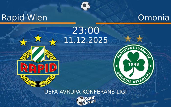 11 Aralık 2025 Rapid Wien vs Omonia maçı Hangi Kanalda Saat Kaçta Yayınlanacak? 11 Aralık 2025 Rapid Wien vs Omonia maçı Hangi Kanalda Saat Kaçta Yayınlanacak?