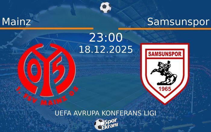 18 Aralık 2025 Mainz vs Samsunspor maçı Hangi Kanalda Saat Kaçta Yayınlanacak? 18 Aralık 2025 Mainz vs Samsunspor maçı Hangi Kanalda Saat Kaçta Yayınlanacak?