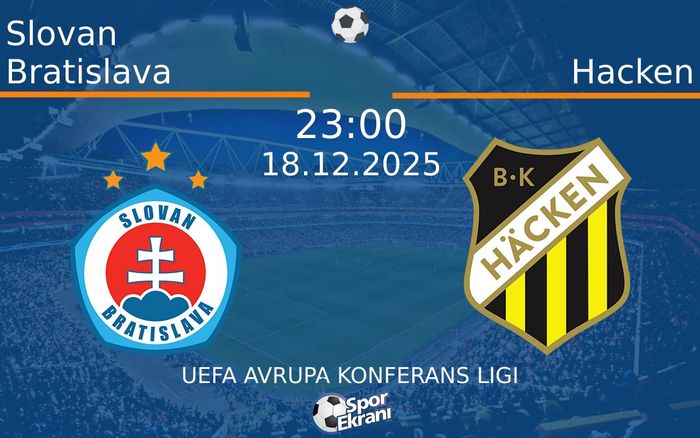 18 Aralık 2025 Slovan Bratislava vs Hacken maçı Hangi Kanalda Saat Kaçta Yayınlanacak?