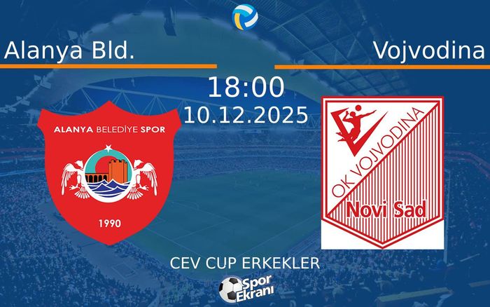 10 Aralık 2025 Alanya Bld. vs Vojvodina maçı Hangi Kanalda Saat Kaçta Yayınlanacak? 10 Aralık 2025 Alanya Bld. vs Vojvodina maçı Hangi Kanalda Saat Kaçta Yayınlanacak?