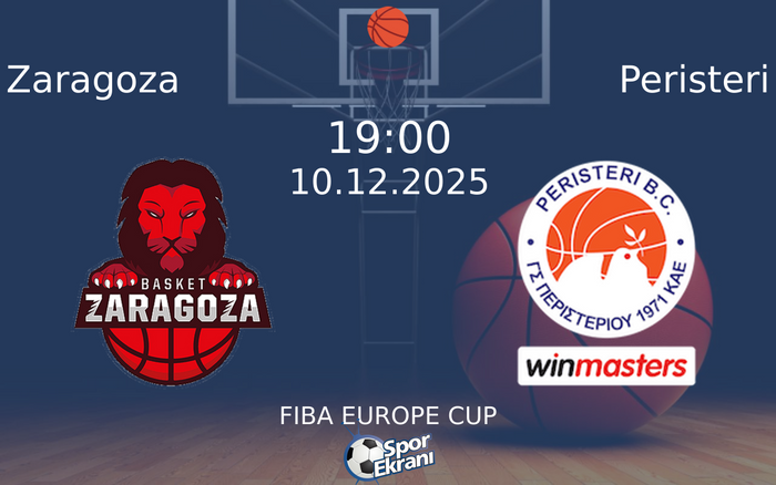 10 Aralık 2025 Zaragoza vs Peristeri maçı Hangi Kanalda Saat Kaçta Yayınlanacak? 10 Aralık 2025 Zaragoza vs Peristeri maçı Hangi Kanalda Saat Kaçta Yayınlanacak?