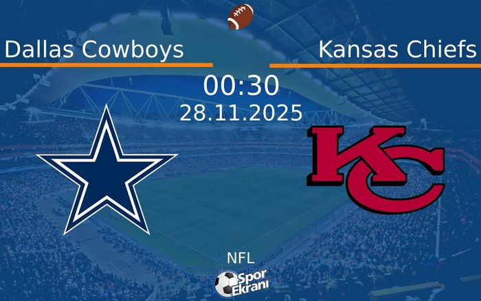 28 Kasım 2025 Dallas Cowboys vs Kansas Chiefs maçı Hangi Kanalda Saat Kaçta Yayınlanacak? 28 Kasım 2025 Dallas Cowboys vs Kansas Chiefs maçı Hangi Kanalda Saat Kaçta Yayınlanacak?
