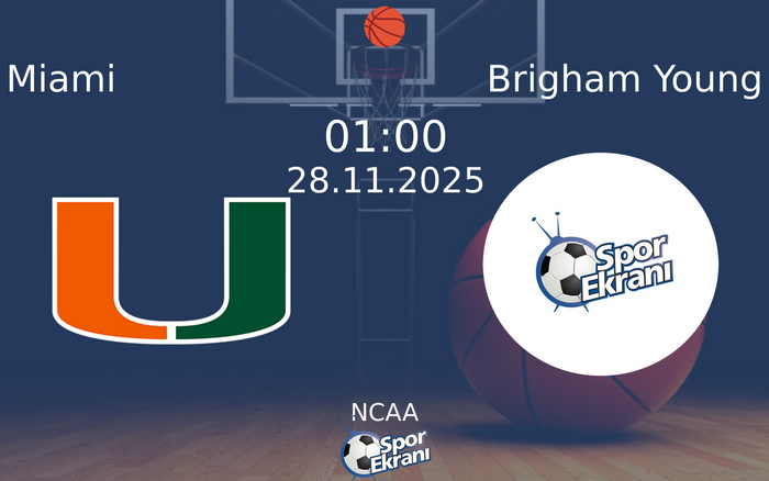 28 Kasım 2025 Miami vs Brigham Young maçı Hangi Kanalda Saat Kaçta Yayınlanacak?