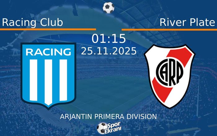 25 Kasım 2025 Racing Club vs River Plate maçı Hangi Kanalda Saat Kaçta Yayınlanacak? 25 Kasım 2025 Racing Club vs River Plate maçı Hangi Kanalda Saat Kaçta Yayınlanacak?