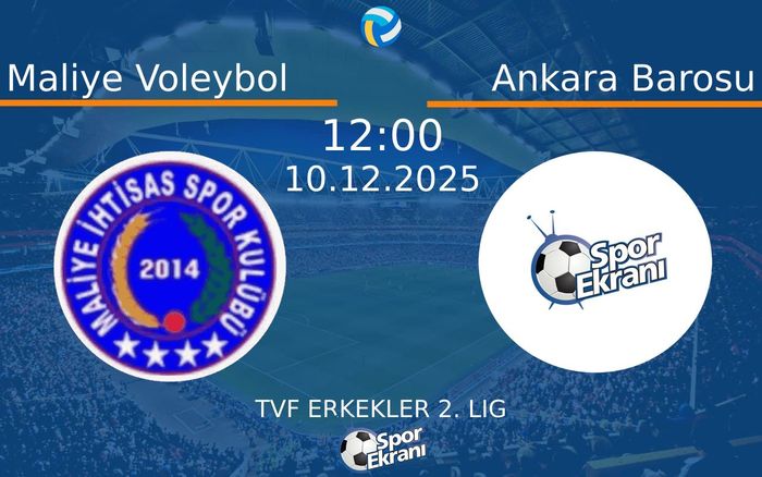 10 Aralık 2025 Maliye Voleybol vs Ankara Barosu maçı Hangi Kanalda Saat Kaçta Yayınlanacak?