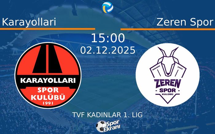 02 Aralık 2025 Karayollari vs Zeren Spor maçı Hangi Kanalda Saat Kaçta Yayınlanacak?
