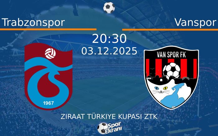 03 Aralık 2025 Trabzonspor vs Vanspor maçı Hangi Kanalda Saat Kaçta Yayınlanacak? 03 Aralık 2025 Trabzonspor vs Vanspor maçı Hangi Kanalda Saat Kaçta Yayınlanacak?