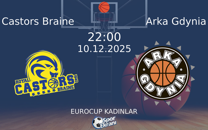 10 Aralık 2025 Castors Braine vs Arka Gdynia maçı Hangi Kanalda Saat Kaçta Yayınlanacak? 10 Aralık 2025 Castors Braine vs Arka Gdynia maçı Hangi Kanalda Saat Kaçta Yayınlanacak?
