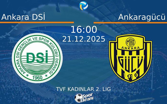 21 Aralık 2025 Ankara DSİ vs Ankaragücü maçı Hangi Kanalda Saat Kaçta Yayınlanacak?