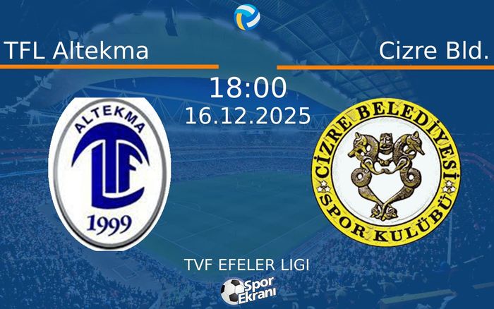 16 Aralık 2025 TFL Altekma vs Cizre Bld. maçı Hangi Kanalda Saat Kaçta Yayınlanacak?