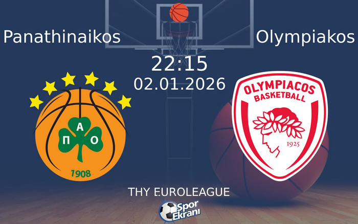 02 Ocak 2026 Panathinaikos vs Olympiakos maçı Hangi Kanalda Saat Kaçta Yayınlanacak? 02 Ocak 2026 Panathinaikos vs Olympiakos maçı Hangi Kanalda Saat Kaçta Yayınlanacak?