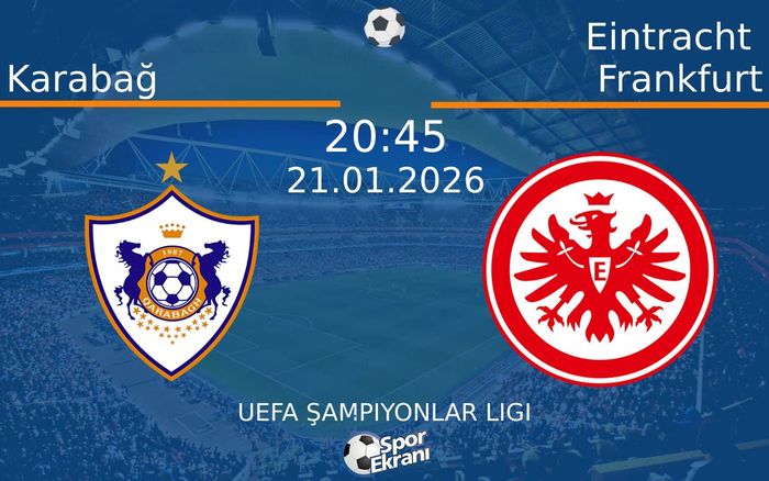 21 Ocak 2026 Karabağ vs Eintracht Frankfurt maçı Hangi Kanalda Saat Kaçta Yayınlanacak?