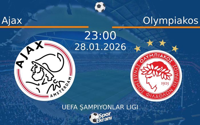28 Ocak 2026 Ajax vs Olympiakos maçı Hangi Kanalda Saat Kaçta Yayınlanacak?