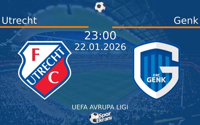 22 Ocak 2026 Utrecht vs Genk maçı Hangi Kanalda Saat Kaçta Yayınlanacak?