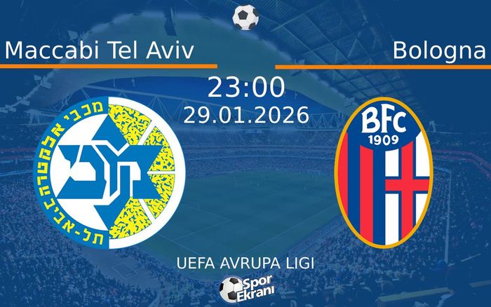 29 Ocak 2026 Maccabi Tel Aviv vs Bologna maçı Hangi Kanalda Saat Kaçta Yayınlanacak? 29 Ocak 2026 Maccabi Tel Aviv vs Bologna maçı Hangi Kanalda Saat Kaçta Yayınlanacak?
