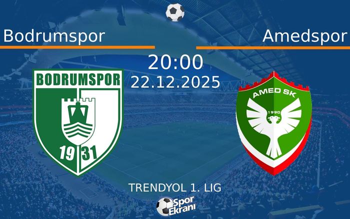22 Aralık 2025 Bodrumspor vs Amedspor maçı Hangi Kanalda Saat Kaçta Yayınlanacak?