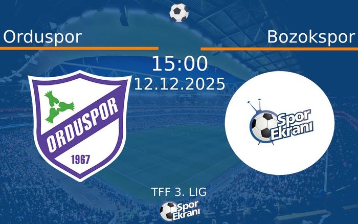12 Aralık 2025 Orduspor vs Bozokspor maçı Hangi Kanalda Saat Kaçta Yayınlanacak?