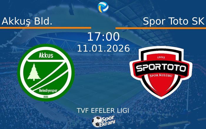 11 Ocak 2026 Akkuş Bld. vs Spor Toto SK maçı Hangi Kanalda Saat Kaçta Yayınlanacak?