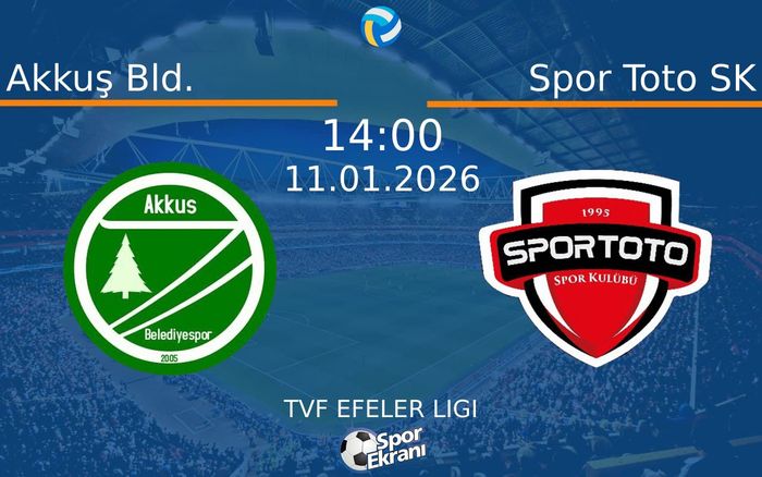 11 Ocak 2026 Akkuş Bld. vs Spor Toto SK maçı Hangi Kanalda Saat Kaçta Yayınlanacak? 11 Ocak 2026 Akkuş Bld. vs Spor Toto SK maçı Hangi Kanalda Saat Kaçta Yayınlanacak?